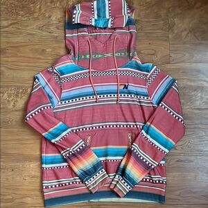 Aviator Nation Multicolor Striped Hoodie